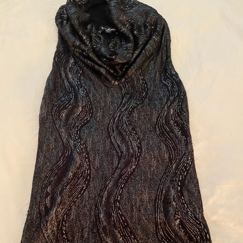 Cowl neck open back tank